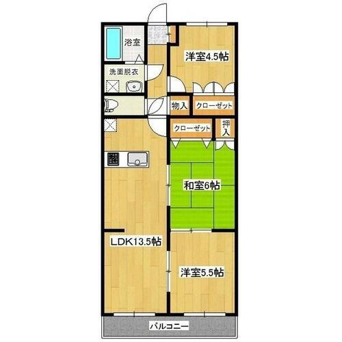 プロムナード 4階 3LDK 賃貸物件詳細