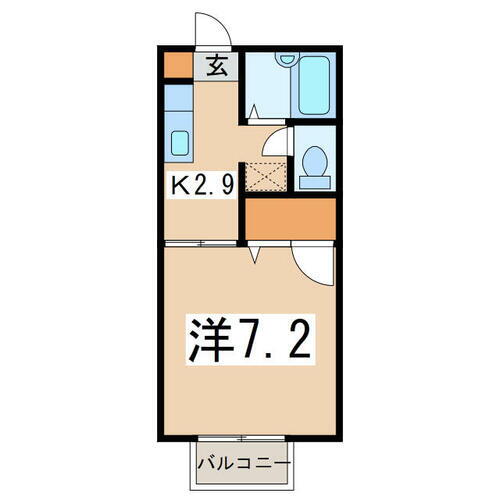 コートルピナス 2階 1K 賃貸物件詳細