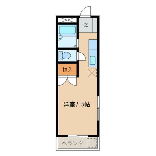 岐阜県岐阜市茜部大野２丁目 ワンルーム アパート 賃貸物件詳細