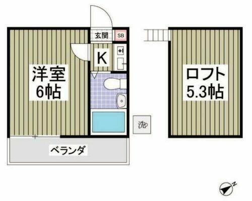 千葉県松戸市二ツ木 新松戸駅 1K アパート 賃貸物件詳細