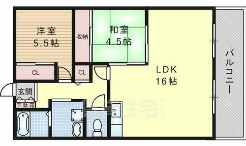 大阪府摂津市鳥飼和道２丁目 南摂津駅 2LDK マンション 賃貸物件詳細