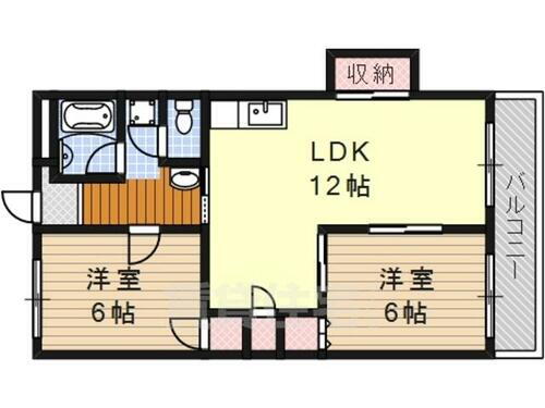 コーポ華 5階 2LDK 賃貸物件詳細