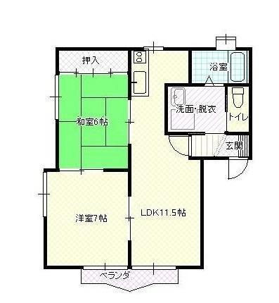 山形県山形市宮町４丁目 北山形駅 2LDK アパート 賃貸物件詳細