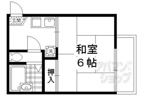 奥村ハイツ 1階 1K 賃貸物件詳細