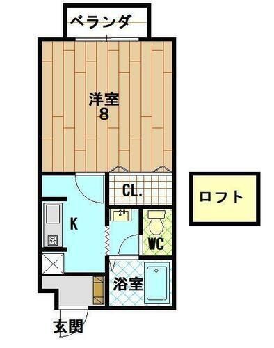 山口県岩国市多田１丁目 新岩国駅 1K アパート 賃貸物件詳細
