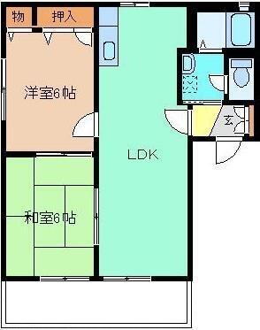 パストラル桐生 1階 2LDK 賃貸物件詳細