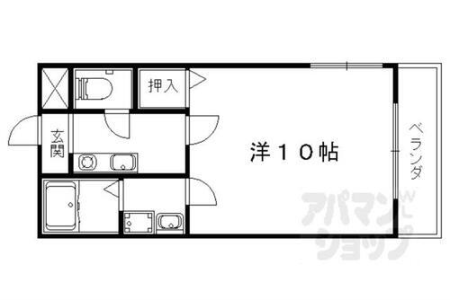 京都府京都市山科区上野御所ノ内町 山科駅 1K マンション 賃貸物件詳細