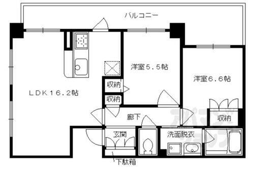 京都府京都市中京区下丸屋町 京都市役所前駅 2LDK マンション 賃貸物件詳細