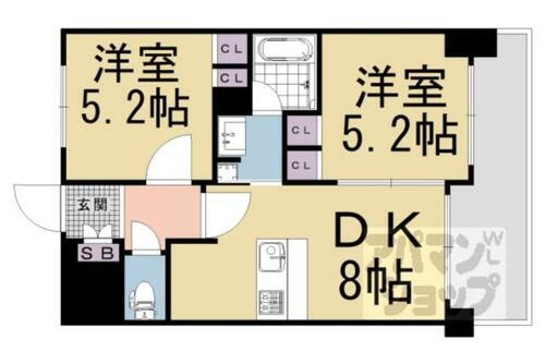 京都府京都市下京区七条御所ノ内北町 西大路駅 1SDK マンション 賃貸物件詳細