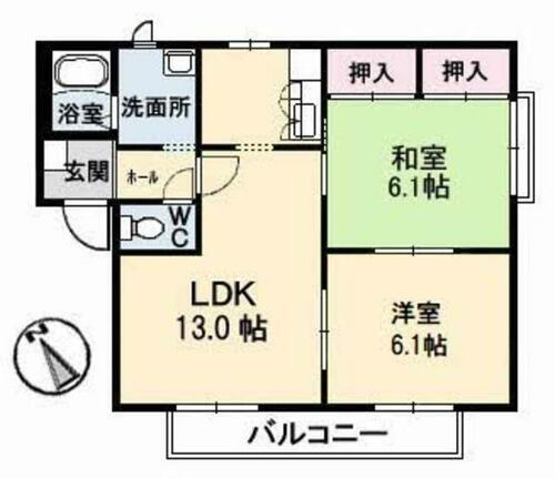 岡山県倉敷市児島稗田町 2LDK アパート 賃貸物件詳細