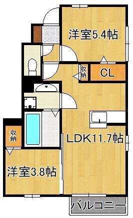 福岡県北九州市小倉北区高尾２丁目 南小倉駅 2LDK アパート 賃貸物件詳細