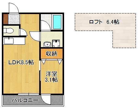 福岡県直方市大字頓野 感田駅 1LDK アパート 賃貸物件詳細