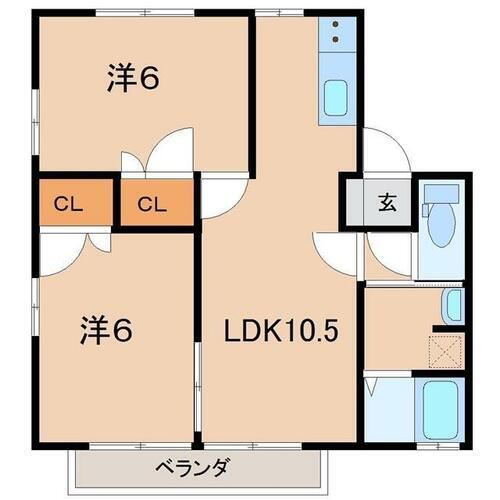 福島県二本松市郭内２丁目 二本松駅 2LDK アパート 賃貸物件詳細