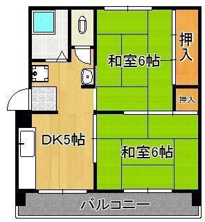 福岡県北九州市小倉北区泉台１丁目 南小倉駅 2DK マンション 賃貸物件詳細