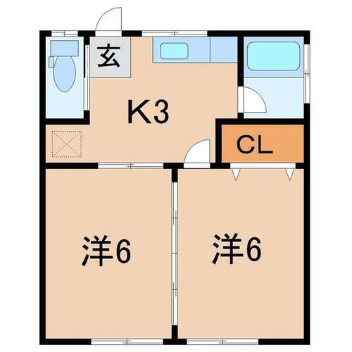 福島県福島市泉字下谷地 岩代清水駅 2K アパート 賃貸物件詳細