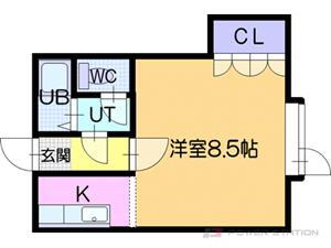 文京台レジデンスＩ 2階 ワンルーム 賃貸物件詳細