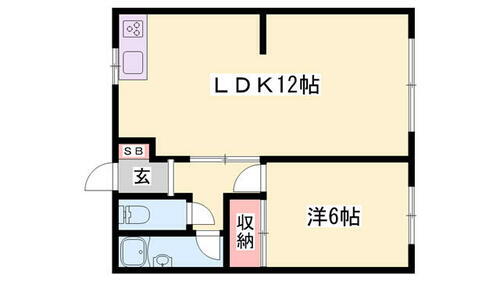 鶴乃苑 2階 1LDK 賃貸物件詳細