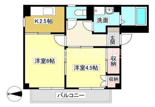 ハイツ東 2階 2K 賃貸物件詳細