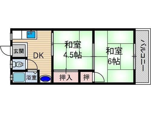 大阪府茨木市園田町 茨木市駅 2DK アパート 賃貸物件詳細