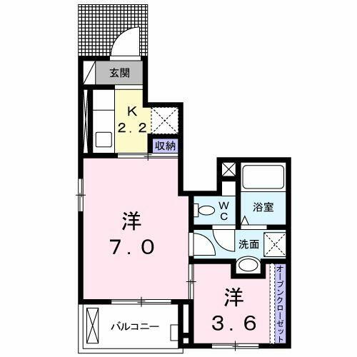 モデッサ芳野Ｎ 1階 1SK 賃貸物件詳細
