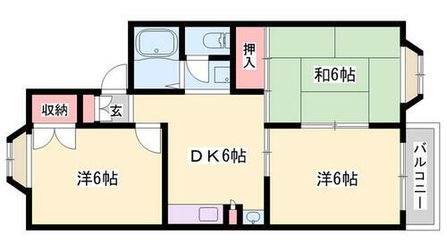 兵庫県相生市赤坂１丁目 相生駅 3DK アパート 賃貸物件詳細