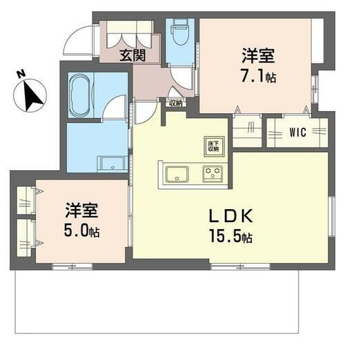 神奈川県横浜市港北区日吉本町３丁目 日吉本町駅 2LDK マンション 賃貸物件詳細