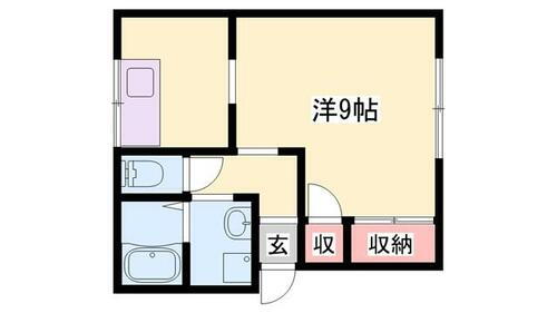 兵庫県姫路市西中島 野里駅 ワンルーム アパート 賃貸物件詳細