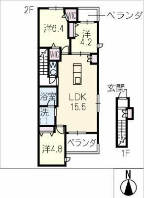 ＧＲＡＮＤＥ　ＶＩＬＬＡ山の手 2階 3LDK 賃貸物件詳細