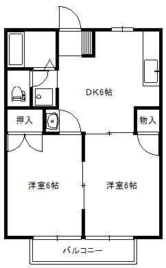 栃木県足利市利保町１丁目 足利駅 2DK アパート 賃貸物件詳細