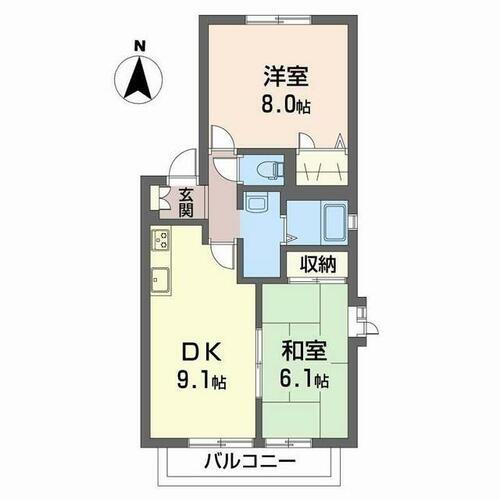 大阪府羽曳野市誉田２丁目 古市駅 2DK アパート 賃貸物件詳細