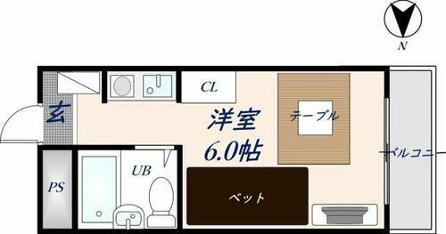 大阪府東大阪市下六万寺町３丁目 瓢箪山駅 ワンルーム マンション 賃貸物件詳細