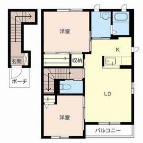 奈良県橿原市新賀町 大和八木駅 2LDK アパート 賃貸物件詳細