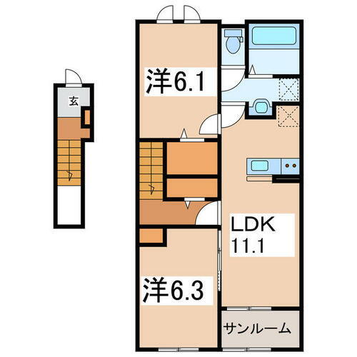 福島県喜多方市字沢ノ免 賃貸アパート