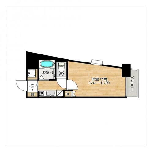 福岡県福岡市博多区千代４丁目 千代県庁口駅 1K マンション 賃貸物件詳細