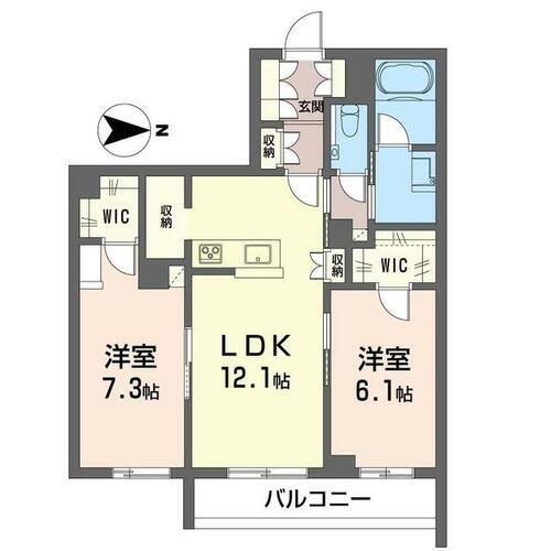 神奈川県川崎市中原区小杉陣屋町１丁目 新丸子駅 2LDK マンション 賃貸物件詳細