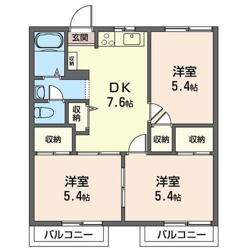 神奈川県横浜市港南区港南台６丁目 港南台駅 3DK アパート 賃貸物件詳細