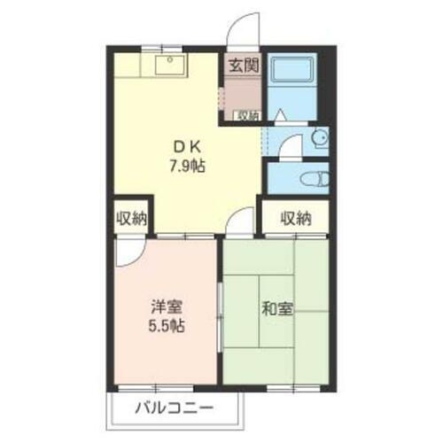 埼玉県所沢市東所沢５丁目 東所沢駅 2DK アパート 賃貸物件詳細
