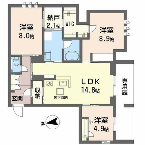 シャーメゾン　ケー 1階 3SLDK 賃貸物件詳細