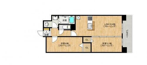 福岡県福岡市博多区東那珂３丁目 竹下駅 2LDK マンション 賃貸物件詳細