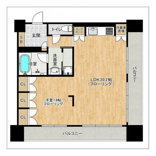 福岡県福岡市中央区渡辺通２丁目 薬院駅 1LDK マンション 賃貸物件詳細