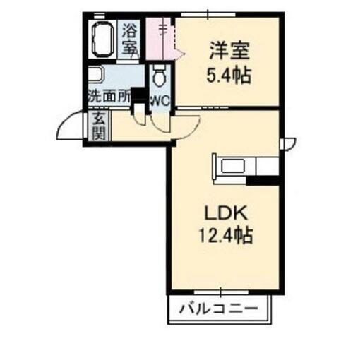 岡山県浅口市鴨方町鴨方 1LDK アパート 賃貸物件詳細