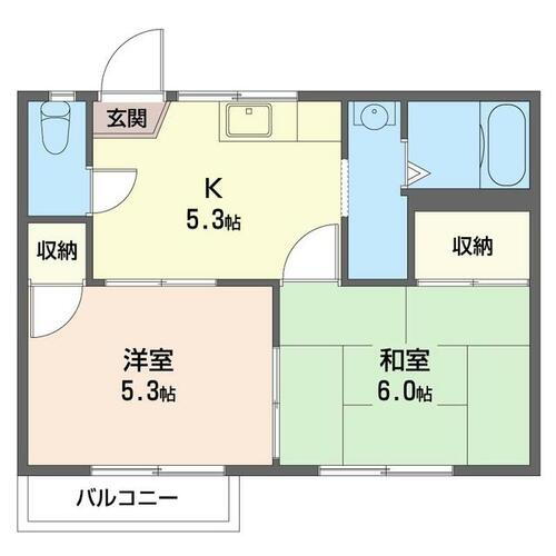 埼玉県川越市大字寺尾 上福岡駅 2K アパート 賃貸物件詳細