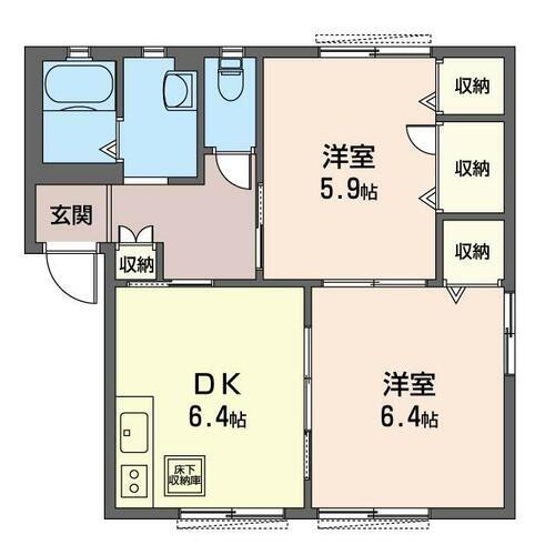 東京都世田谷区宇奈根２丁目 二子玉川駅 2DK アパート 賃貸物件詳細