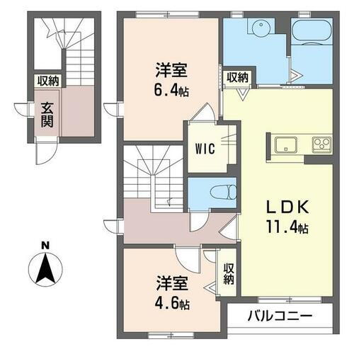 埼玉県川口市芝東町 蕨駅 2LDK アパート 賃貸物件詳細