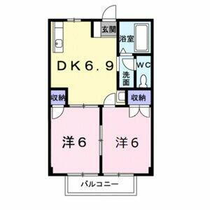 愛知県清須市寺野 尾張星の宮駅 2DK アパート 賃貸物件詳細