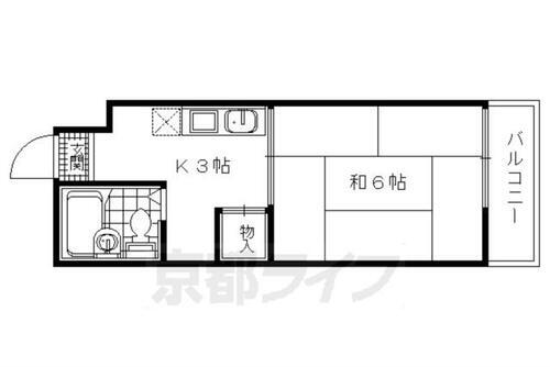 京都府京都市右京区嵯峨野秋街道町 太秦駅 1K マンション 賃貸物件詳細