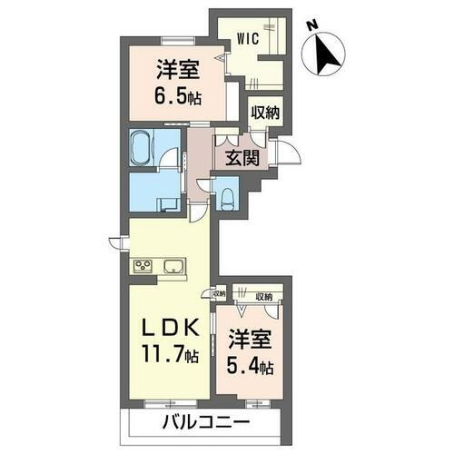 クオレール 3階 2LDK 賃貸物件詳細