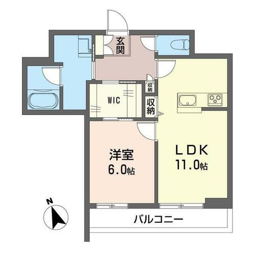 クオレール 3階 1LDK 賃貸物件詳細
