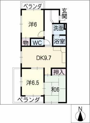 愛知県尾張旭市庄南町１丁目 藤が丘駅 3DK マンション 賃貸物件詳細