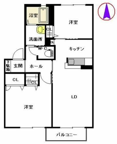鹿児島県出水市知識町 2LDK アパート 賃貸物件詳細